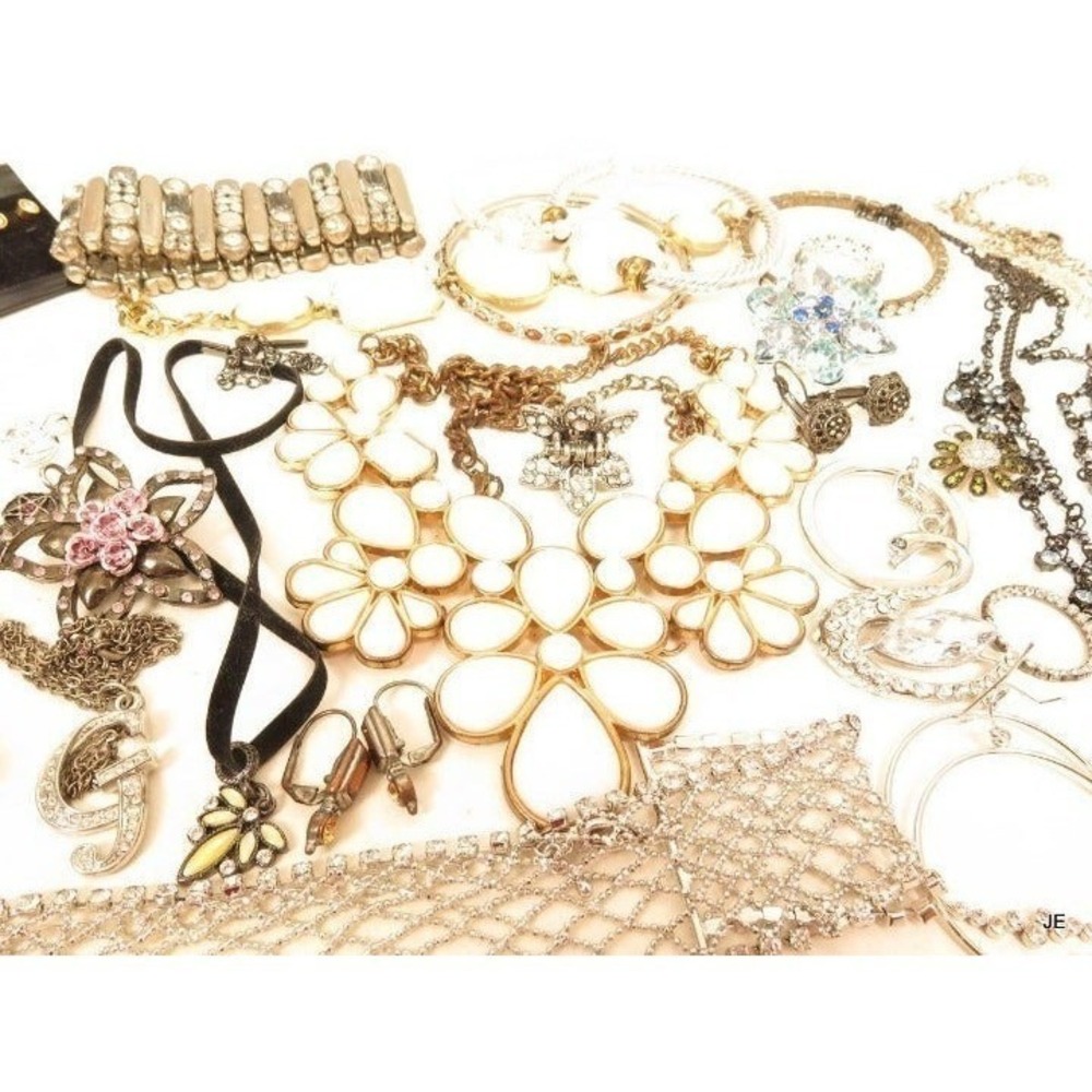 Sparkly All Rhinestone Jewelry Lot Bundle